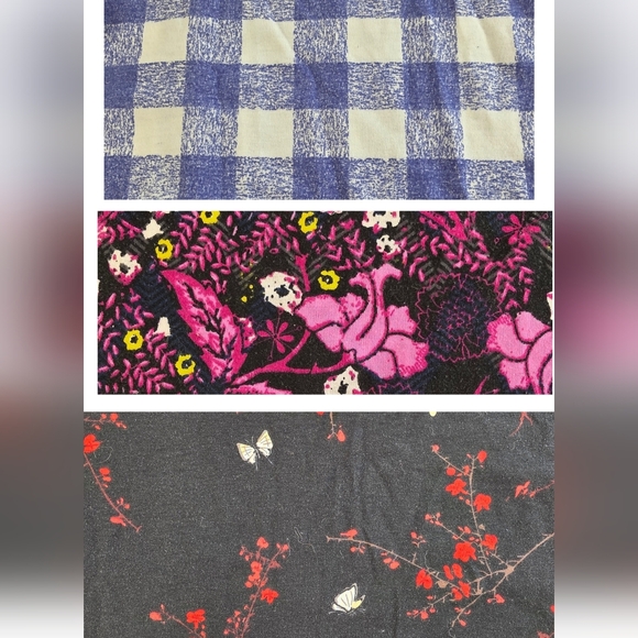 3 LuLaRoe Patterned Tops Size 2XL Floral Plaid Pretty Casual 0926-i - Picture 8 of 9